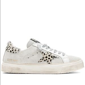 Golden Goose May Leopard Suede Sneakers 37